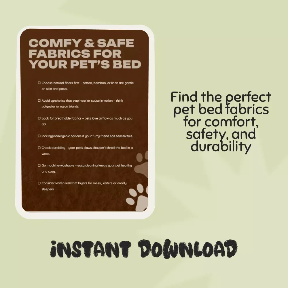 Comfy & Safe Fabrics for Your Pet’s Bed - Ultimate Checklist for Choosing Safe Bedding Fabrics