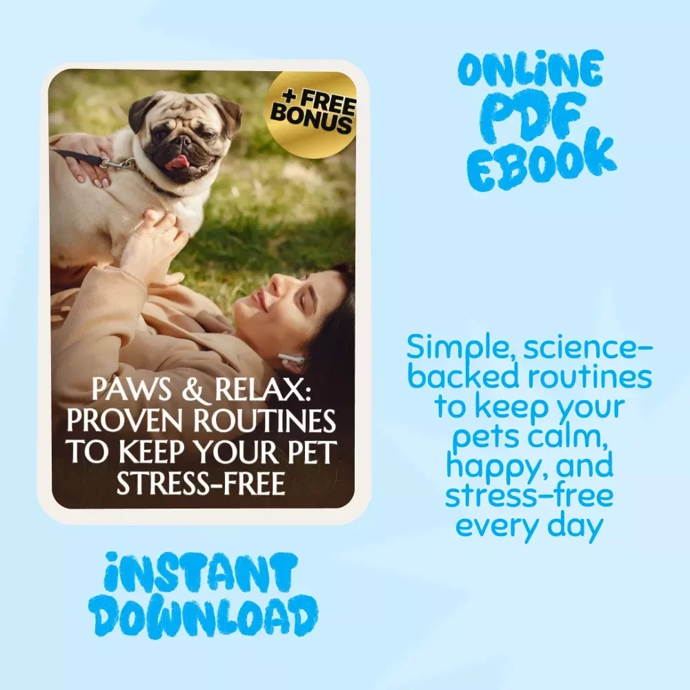 Paws & Relax: Proven Routines to Keep Your Pet Stress-Free | Best Routines to Lower Pet Stress | Digital Download eBook for Pet Owners