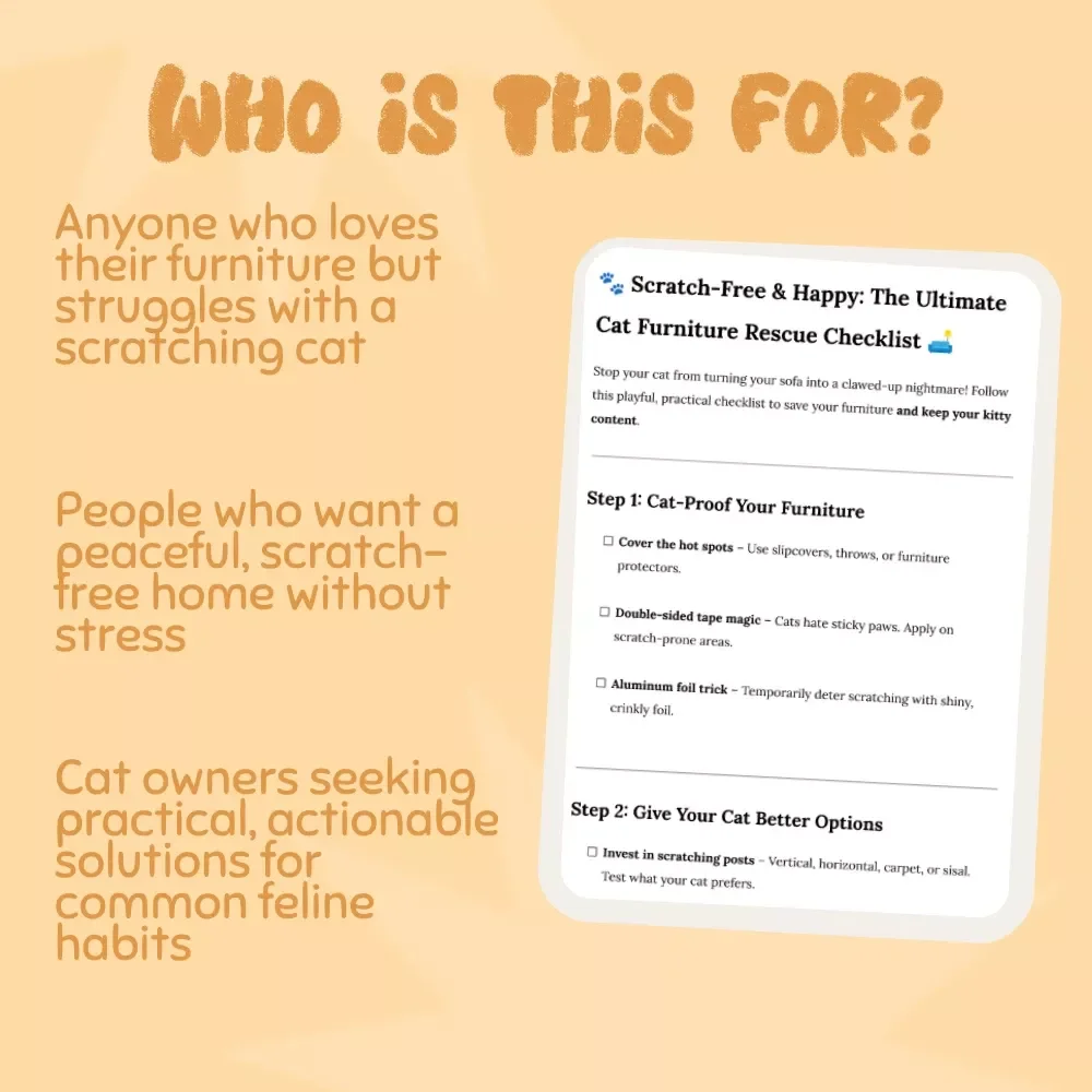 Scratch-Free & Happy: The Ultimate Cat Furniture Rescue Checklist - Cat-Proof Your Home and Keep Your Kitty Happy