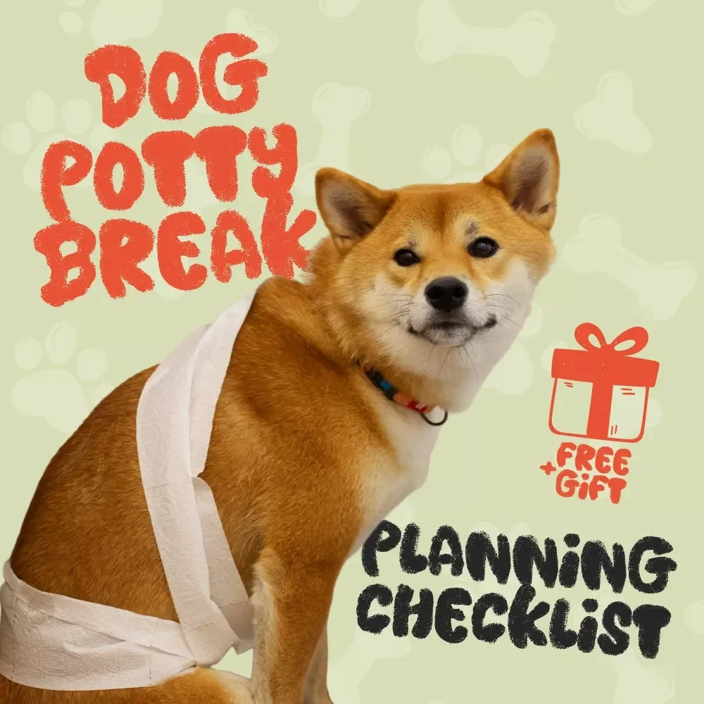 The Dog Potty Break Planning Checklist | Printable Travel Guide for Dog Owners | Road Trip Pet Care Planner | Digital Download for Pet Parents