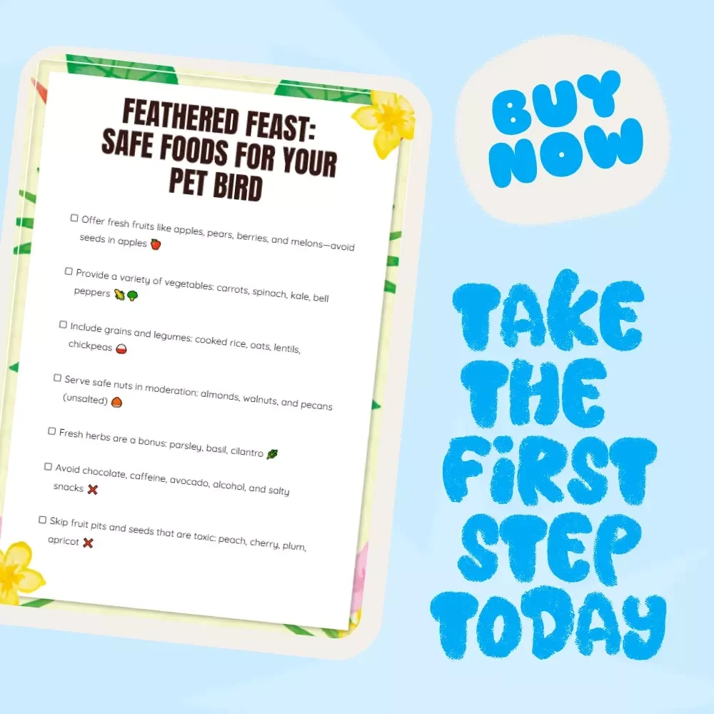Feathered Feast: Safe Foods for Your Pet Bird – Ultimate Checklist for Bird Owners