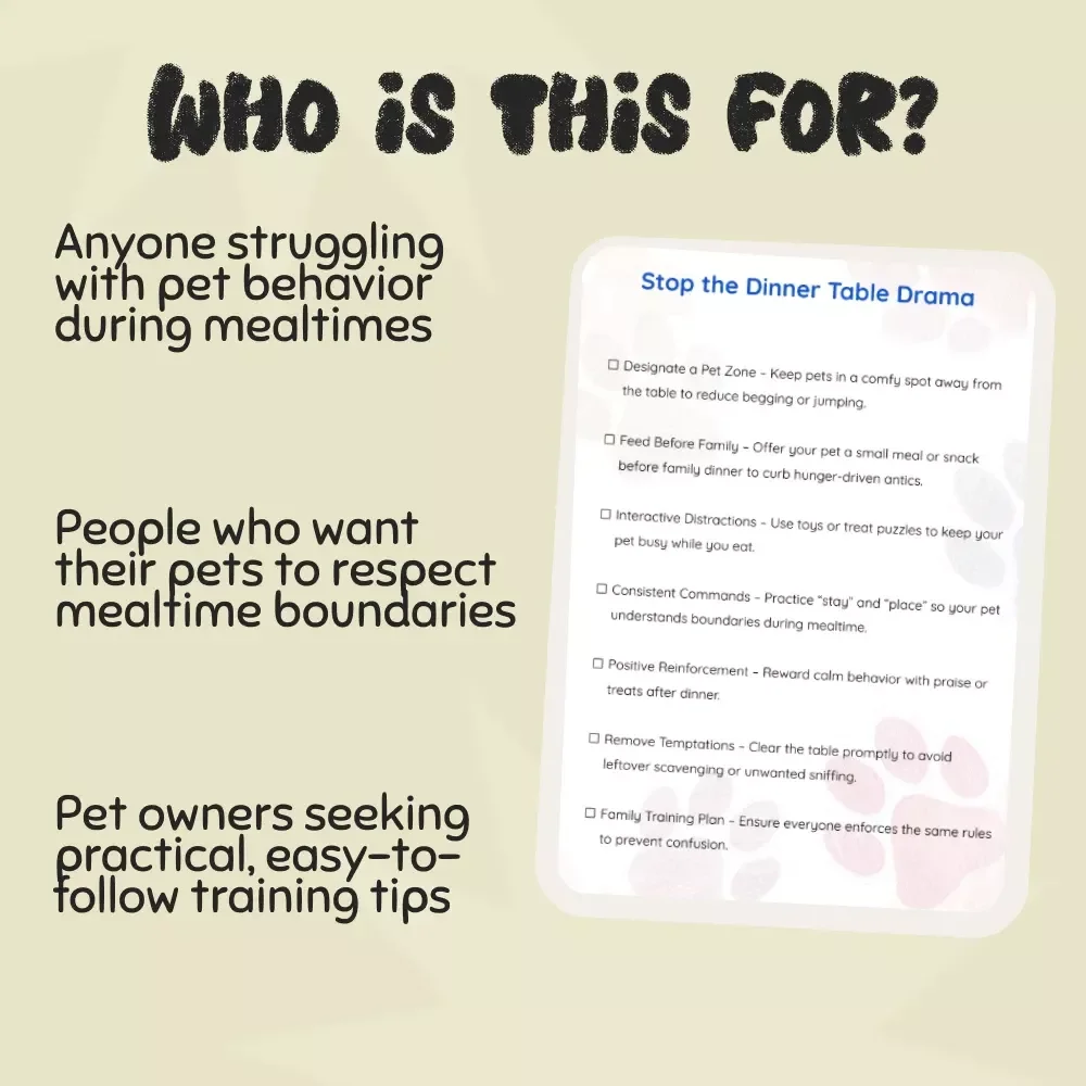 Stop the Dinner Table Drama: The Ultimate Pet Mealtime Checklist for Calm, Happy Meals