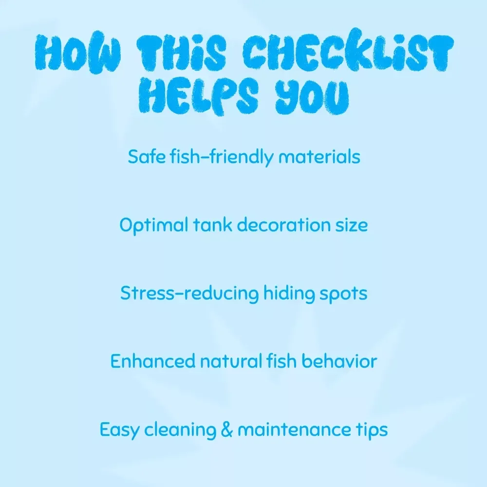 Safe Fish Tank Decorations Checklist: Best Decorations for Safe Fish Tanks