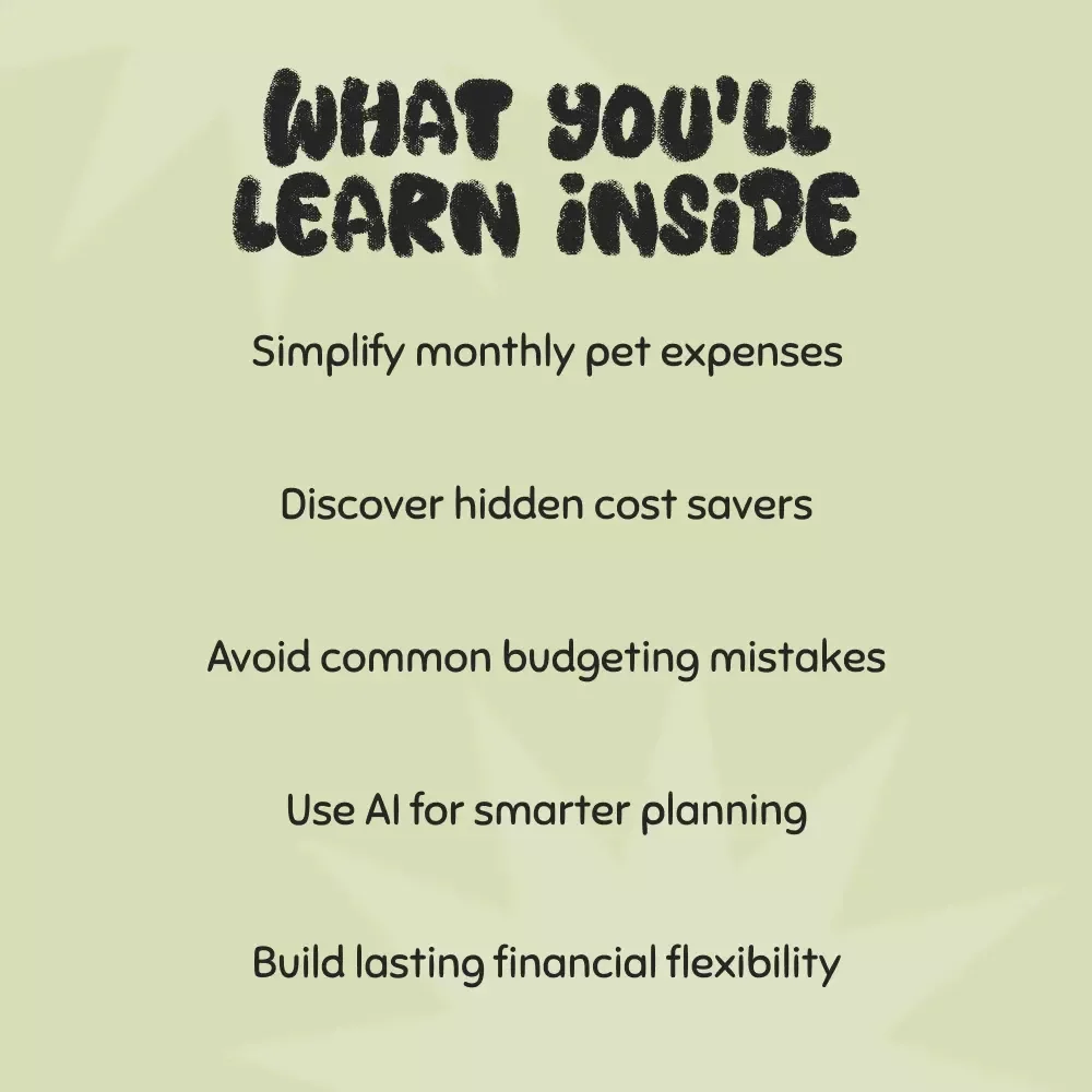 Paws & Pennies: Smart Monthly Budgeting for Your Pet | Digital Guide for Pet Owners | Tips for Budgeting Monthly Pet Expenses | Printable eBook & Pet Finance Planner