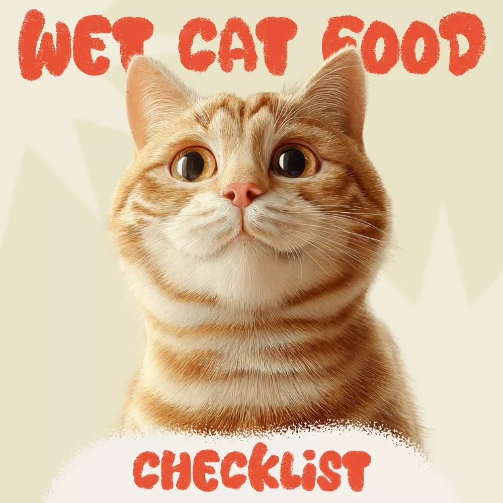 Healthy Wet Cat Food Checklist for Smart Shoppers | Printable Guide for Cat Parents | Digital Download | How to Choose the Healthiest Wet Cat Food