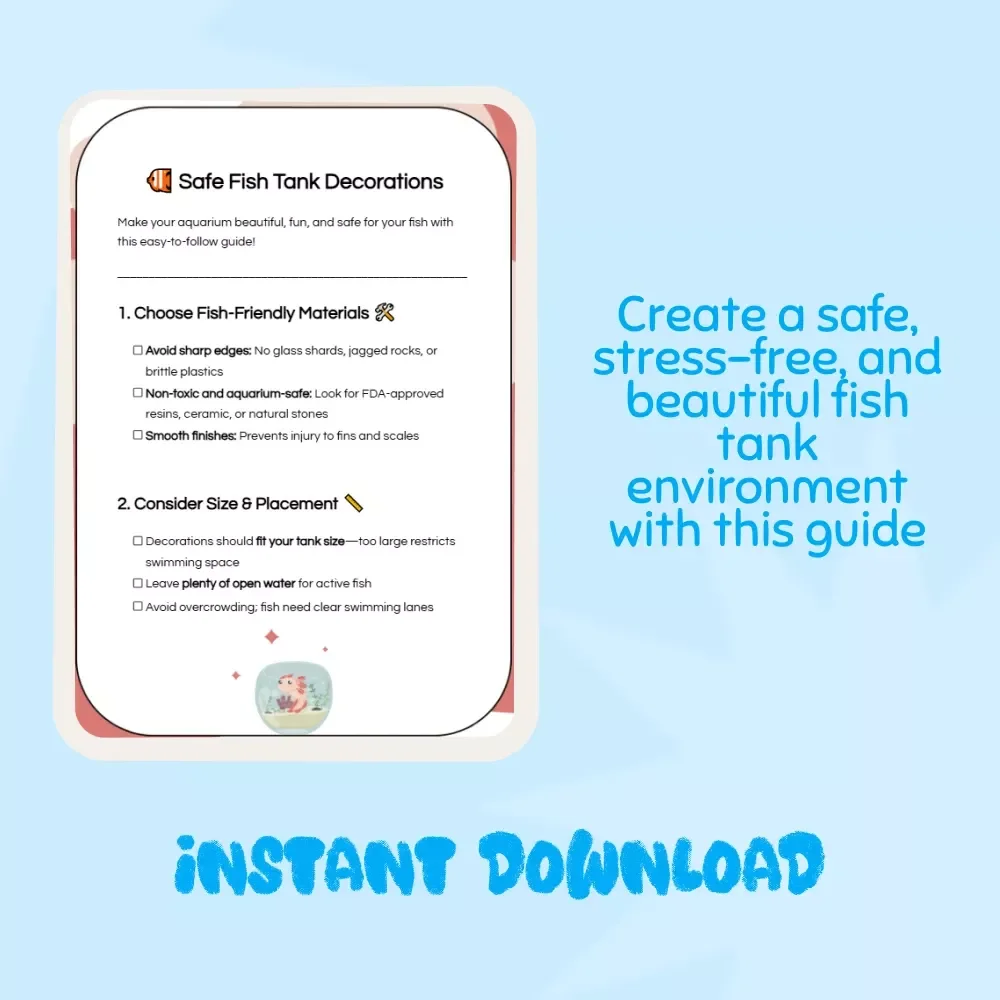 Safe Fish Tank Decorations Checklist: Best Decorations for Safe Fish Tanks