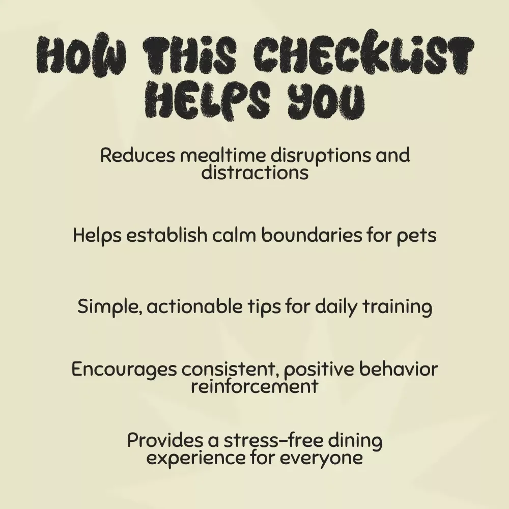 Stop the Dinner Table Drama: The Ultimate Pet Mealtime Checklist for Calm, Happy Meals