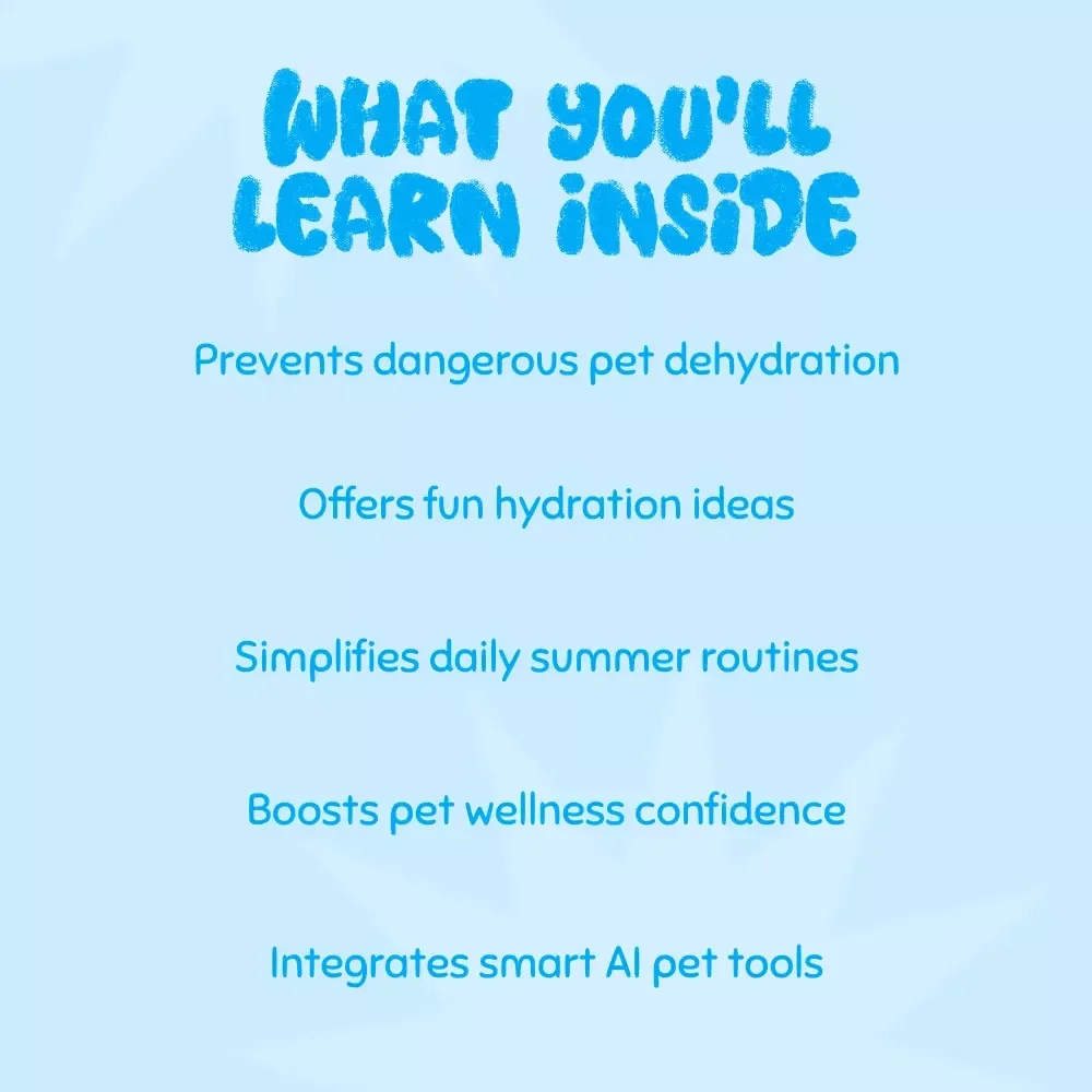 Sip Smart: Keeping Your Pets Hydrated in Hot Weather | Digital Pet Care Guide for Summer | Tips for Keeping Pets Hydrated in Hot Weather | eBook & Printable Pet Owner Resource