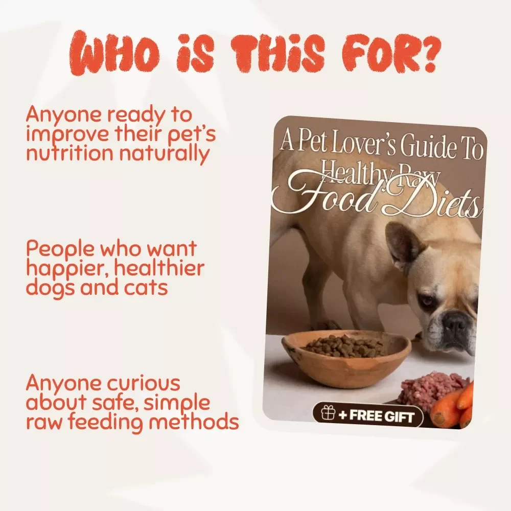 Raw & Real: A Pet Lover’s Guide to Healthy Raw Food Diets | Complete eBook for Dog & Cat Nutrition, Raw Feeding Transition Plan, Meal Prep, and Natural Pet Health Guide | Digital Download for Pet Owners