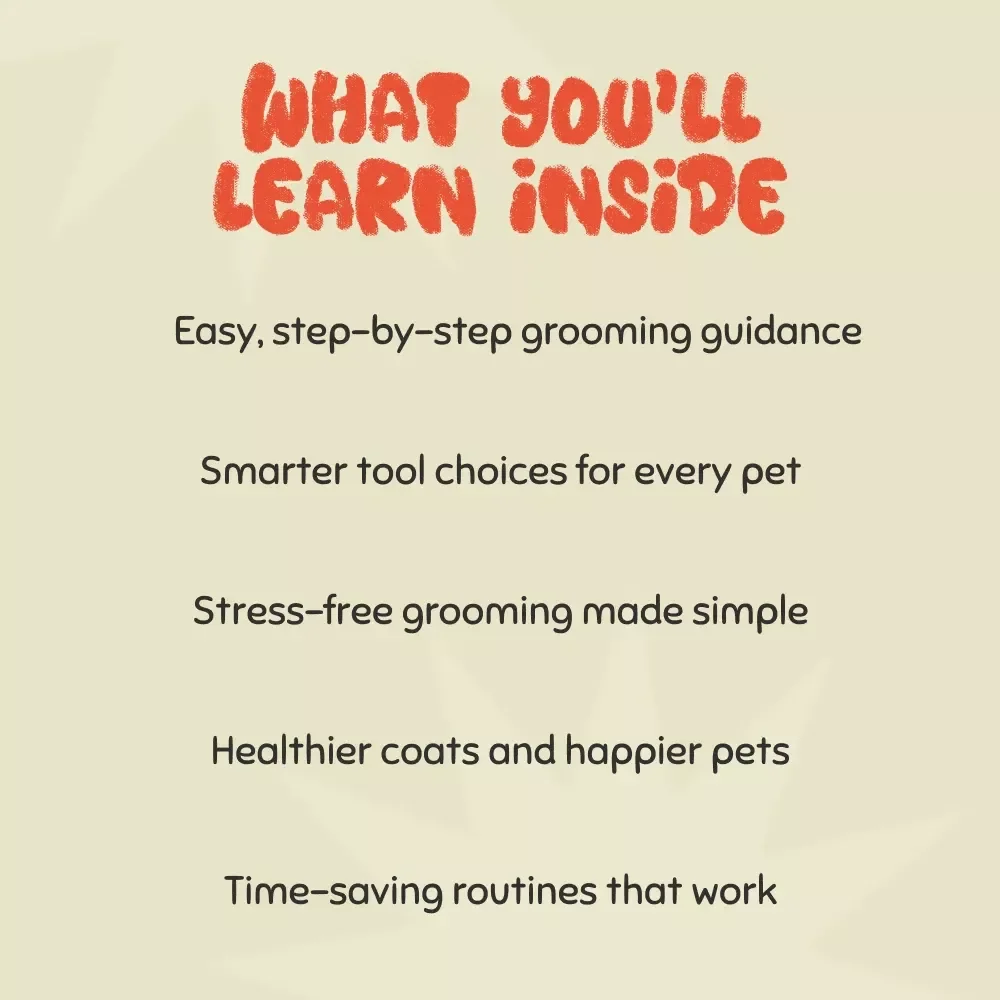 Home Grooming Mastery: Essential Tools and Smart Tips for Happy, Healthy Pets | Complete Pet Grooming Guide for Dog & Cat Owners | Digital Download | Learn What Tools Are Best for Grooming at Home | Pet Care eBook