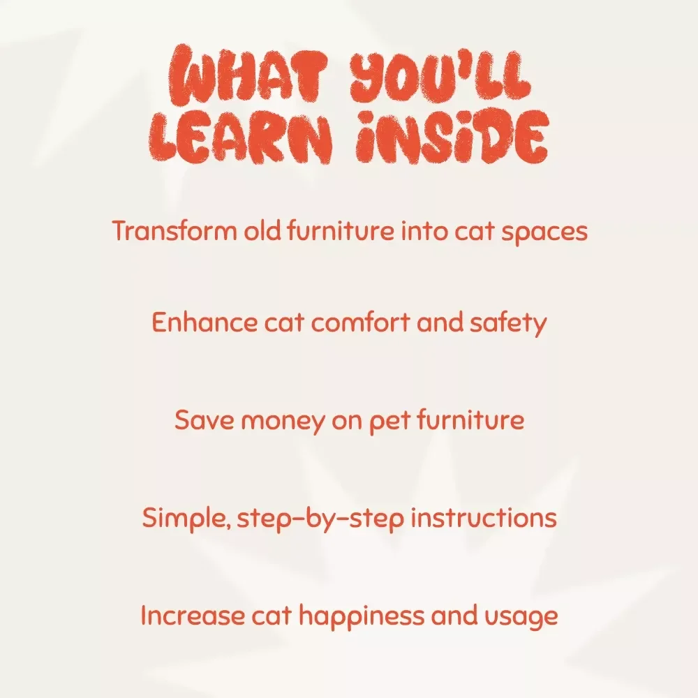 Feline Hideaways: Transform Furniture into Cozy Cat Nooks - How to Repurpose Furniture into Cat Nooks eBook