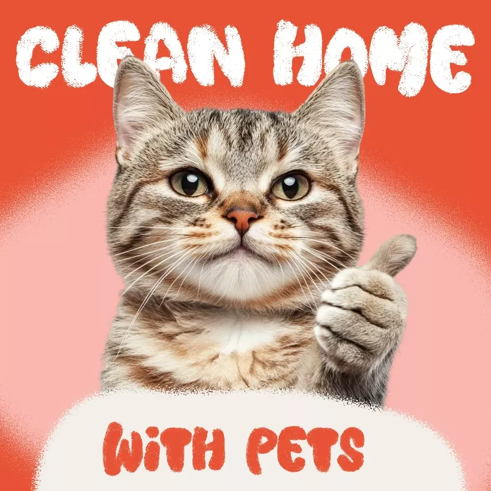 Clean Home with Pets | The Best Way to Keep Your Home Clean with Pets | Pet-Friendly Cleaning eBook Guide for Dog & Cat Owners