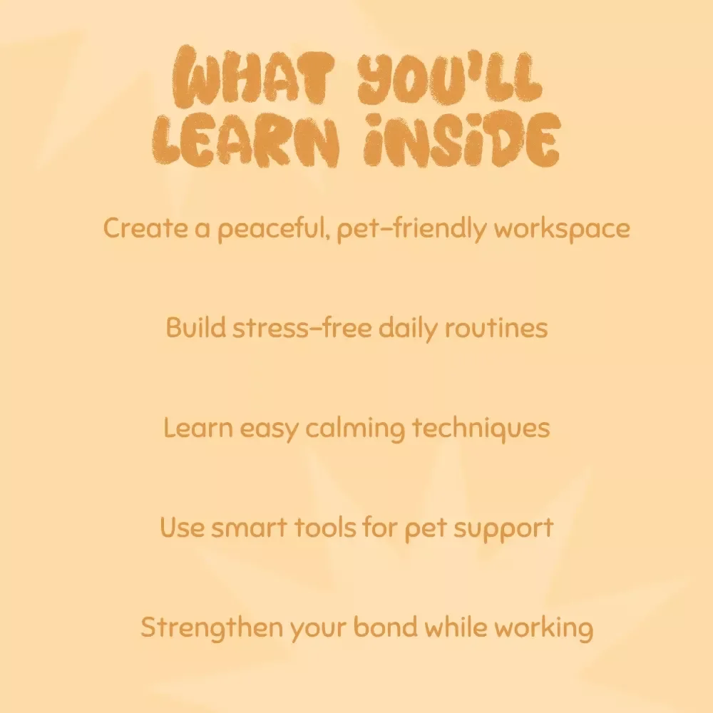 Peaceful Paws, Productive Days: A Guide to Keeping Pets Calm While You Work from Home | Digital Download for Pet Owners, Remote Workers, & Busy Professionals | Tips for Keeping Pets Calm While You Work from Home