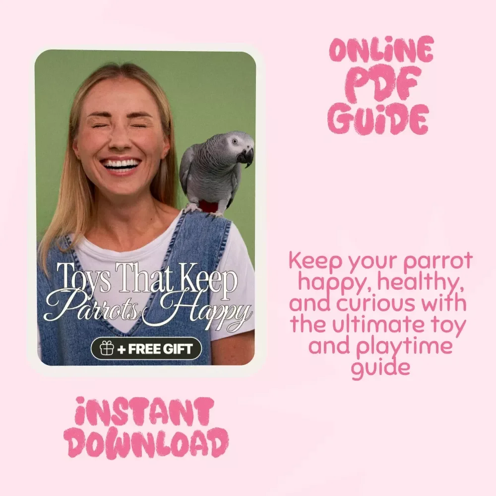 Toys That Keep Parrots Happy | Digital Parrot Toy Guide | Enrichment eBook for Pet Owners | Learn What Toys Keep Parrots Happy Longest | Instant Download