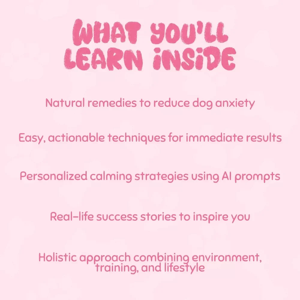 Peaceful Paws: Natural Ways to Calm Your Anxious Dog - eBook Guide for Dog Anxiety Relief, Remedies, and Training Tips