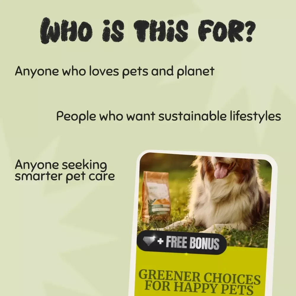 Greener Choices for Happy Pets | Eco-Friendly Pet Care Guide for Conscious Pet Owners | Digital Download on How to Choose Eco-Friendly Pet Products