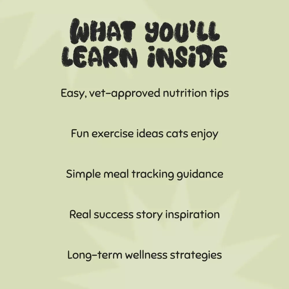 Helping Your Cat Lose Weight the Smart Way | Digital Guide for Pet Owners | What to Do When a Cat Is Overweight | Feline Health eBook & Wellness Plan