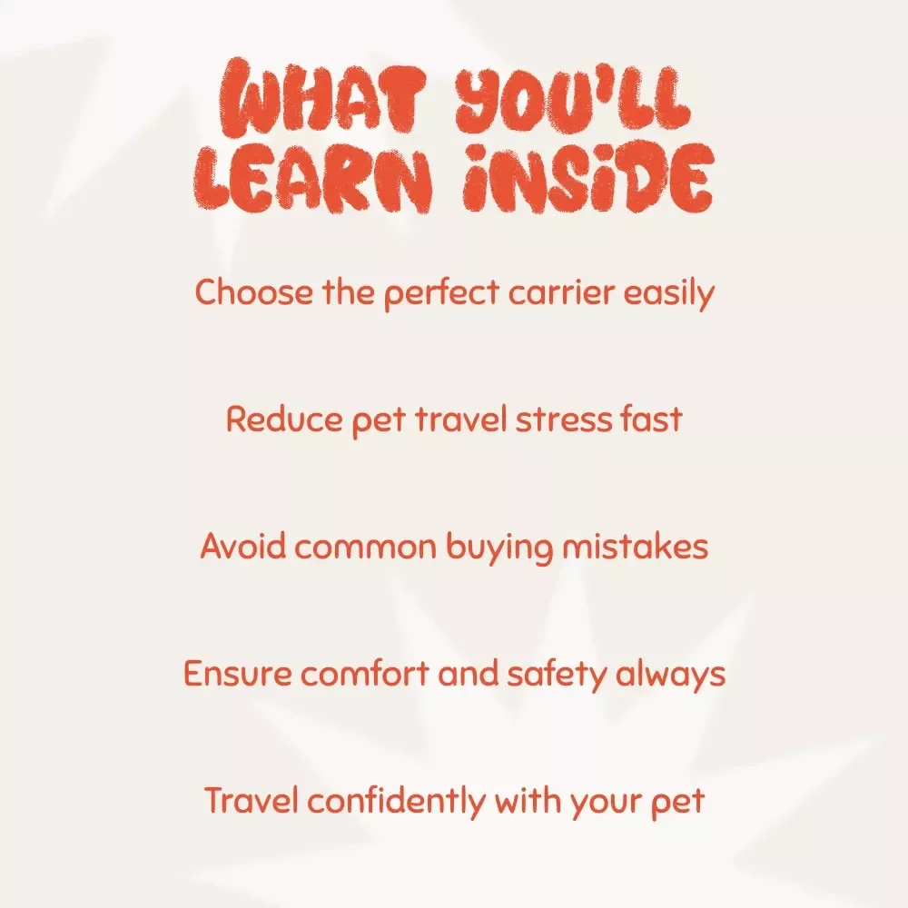 Finding the Perfect Pet Carrier for Your Furry Friend | Ultimate Pet Travel Guide | Digital Download for Cat & Dog Owners | Comfort, Safety, and Style Checklist & eBook