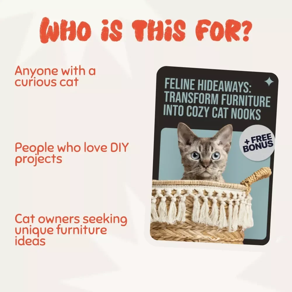 Feline Hideaways: Transform Furniture into Cozy Cat Nooks - How to Repurpose Furniture into Cat Nooks eBook