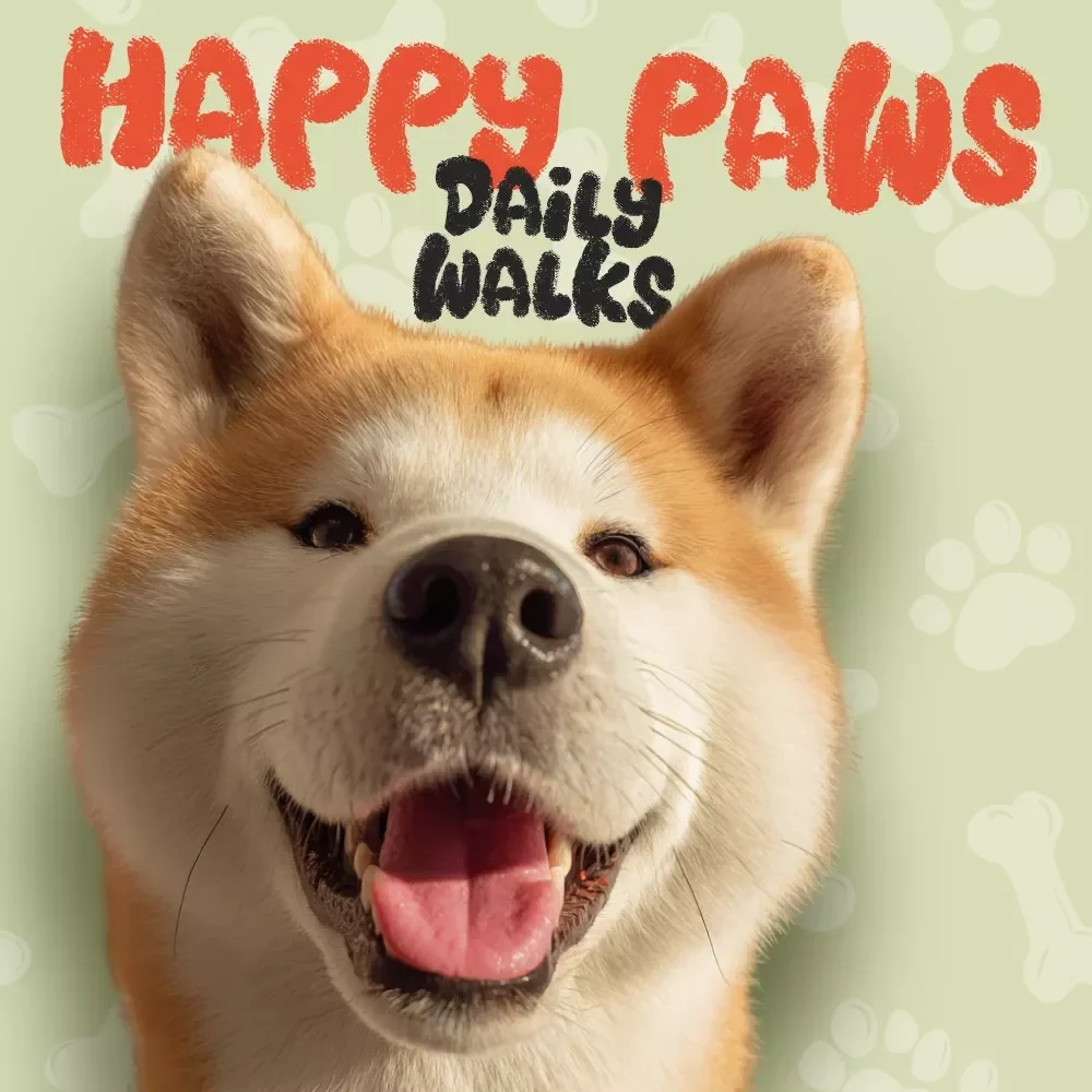 Happy Paws Daily Walks | Pet Walking Routine eBook for Dog & Cat Owners | How to Build a Daily Pet Walking Routine | Digital Guide for Pet Lovers