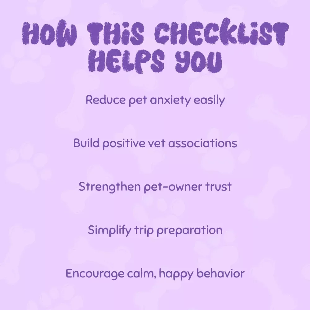 Zen Pets: Your Fun & Easy Checklist for Calming Pets Before Vet Visits | Printable Pet Anxiety Guide | Tips for Calming Pets Before Vet Visits