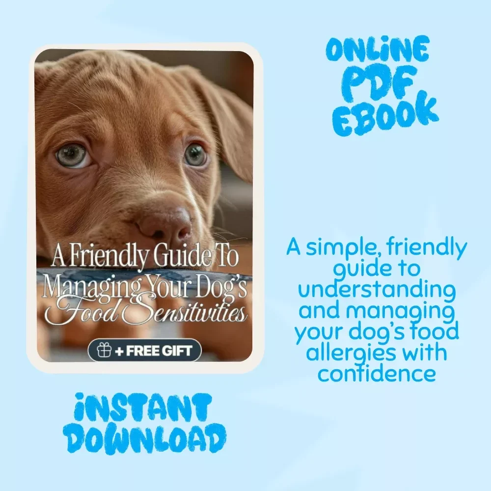 Paws & Allergies: A Friendly Guide to Managing Your Dog’s Food Sensitivities | Dog Allergy eBook, Canine Food Allergy Guide, Pet Health Digital Download, Hypoallergenic Dog Diet Tips