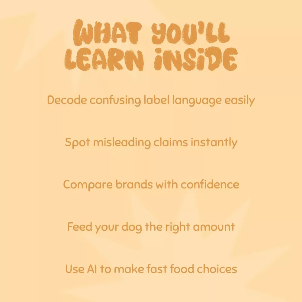 Decoding Dog Food Labels: A Smart Owner’s Guide to Choosing the Best Nutrition | How to Read Dog Food Labels Correctly | Digital Download Pet Nutrition Guide for Dog Owners