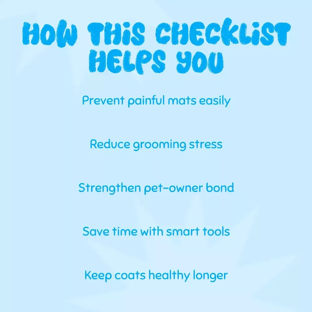 Tangle-Free Triumph: Your Fun & Gentle Guide to Detangling Matted Fur 🐾 | Printable Pet Care Checklist for Stress-Free Grooming | how to detangle matted fur gently | Pet Grooming Digital Download
