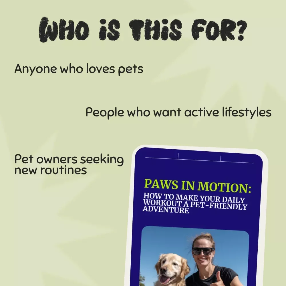 Paws in Motion: How to Make Your Daily Workout a Pet-Friendly Adventure - Tips for Including Pets in Your Daily Exercise Routine