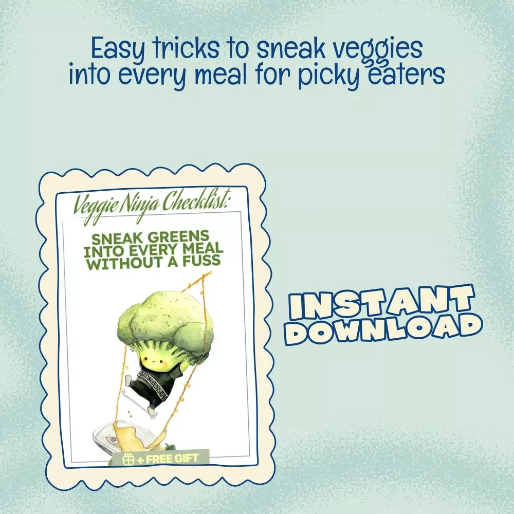 Veggie Ninja Checklist: Sneak Greens Into Every Meal Without a Fuss | Digital Download Printable Guide | Best Way to Sneak Veggies Into Meals for Kids & Families