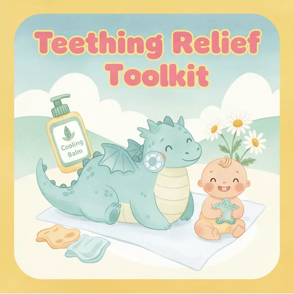 Teething Relief Toolkit | Baby Teething Guide, Soothing Tips & Printable Checklist | Digital Download for New Parents