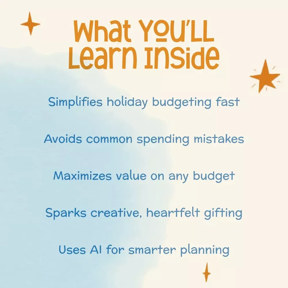 Holiday Gift Budgeting for Kids Made Easy | Printable Guide for Parents | How to Budget for Holiday Gifts for Kids | Smart Family Christmas Planning eBook