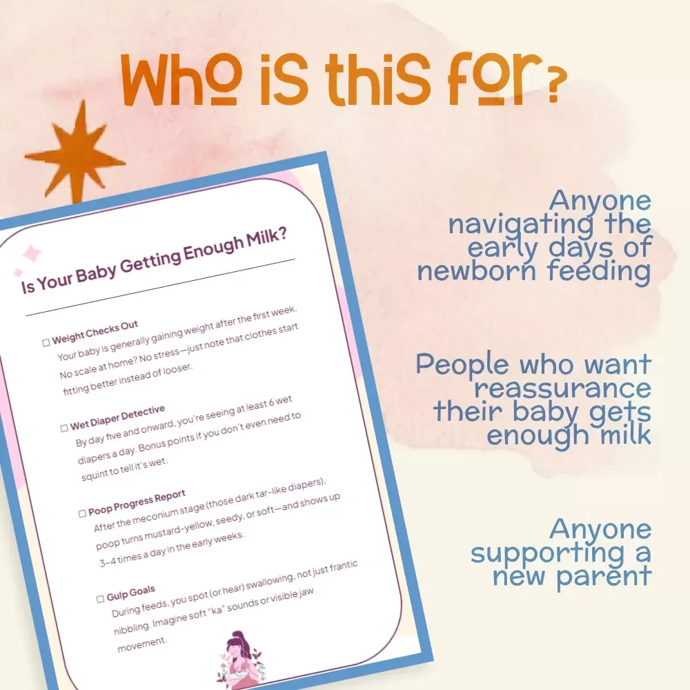 Is Your Baby Getting Enough Milk | Newborn Breastfeeding Guide | Digital Download | eBook for New Moms | Breastfeeding Checklist for Baby Feeding Cues & Milk Supply Confidence