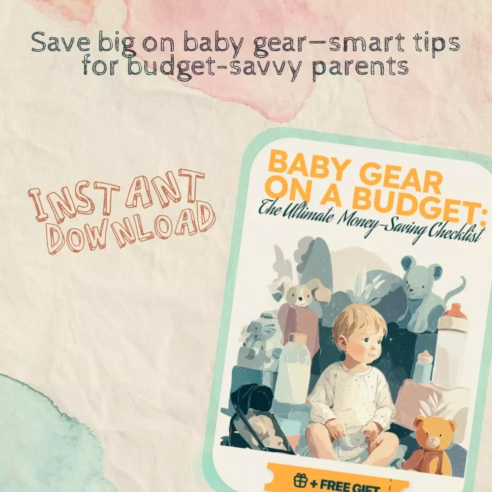 Baby Gear on a Budget | Printable Checklist for New Parents | How to Save Money on Baby Gear | Frugal Baby Essentials Planner & Savings Guide