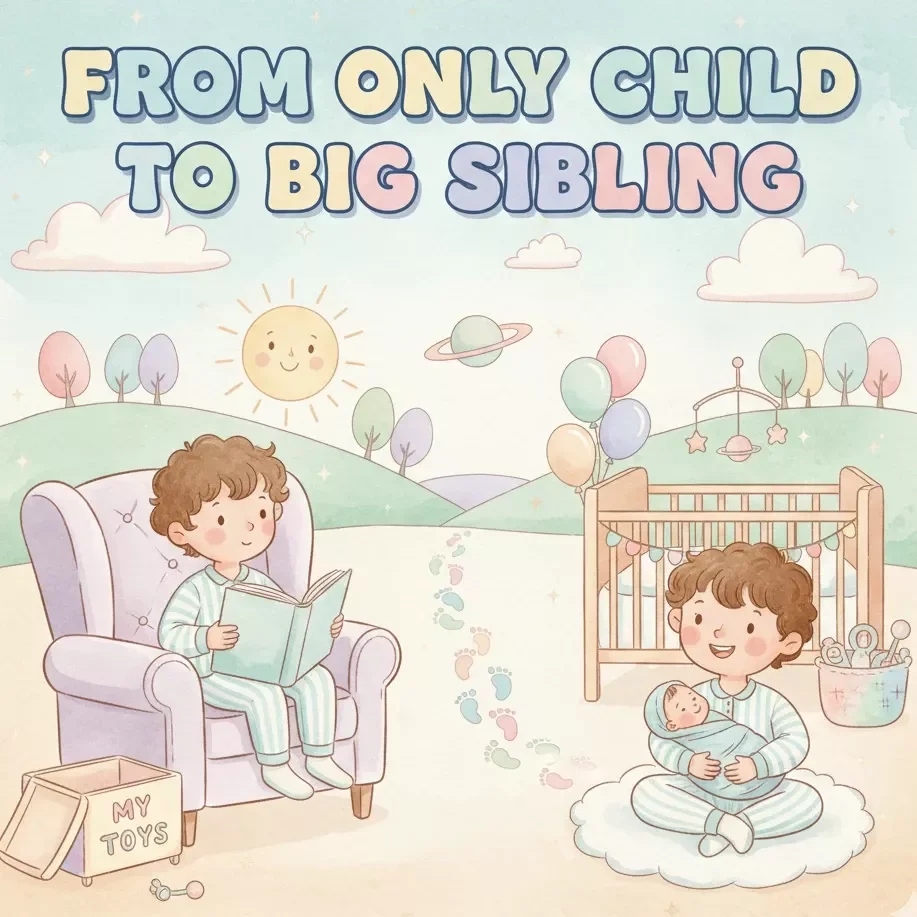 From Only Child to Big Sibling | eBook Guide on How to Help Older Child Adjust to New Baby | Gentle Parenting Digital Download for Growing Families