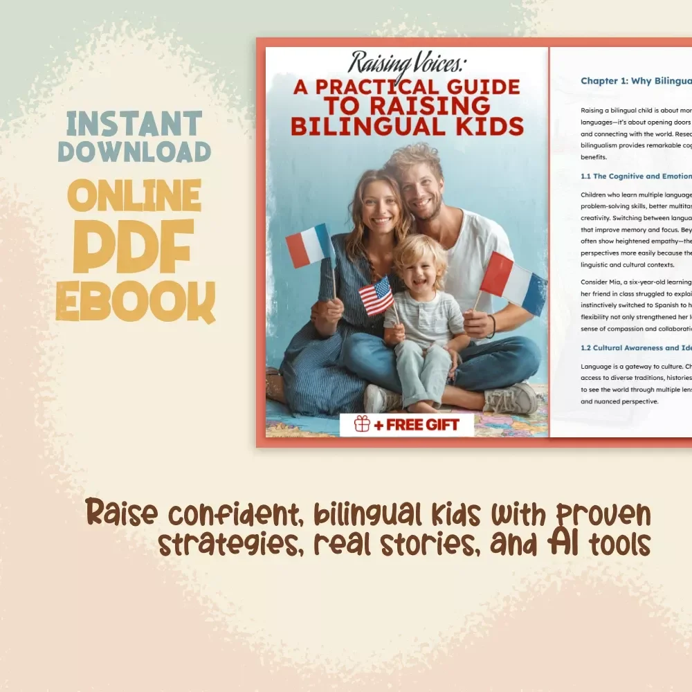 A Practical Guide to Raising Bilingual Kids | eBook for Parents | Tips for Raising Bilingual Kids | Digital Download Parenting Resource