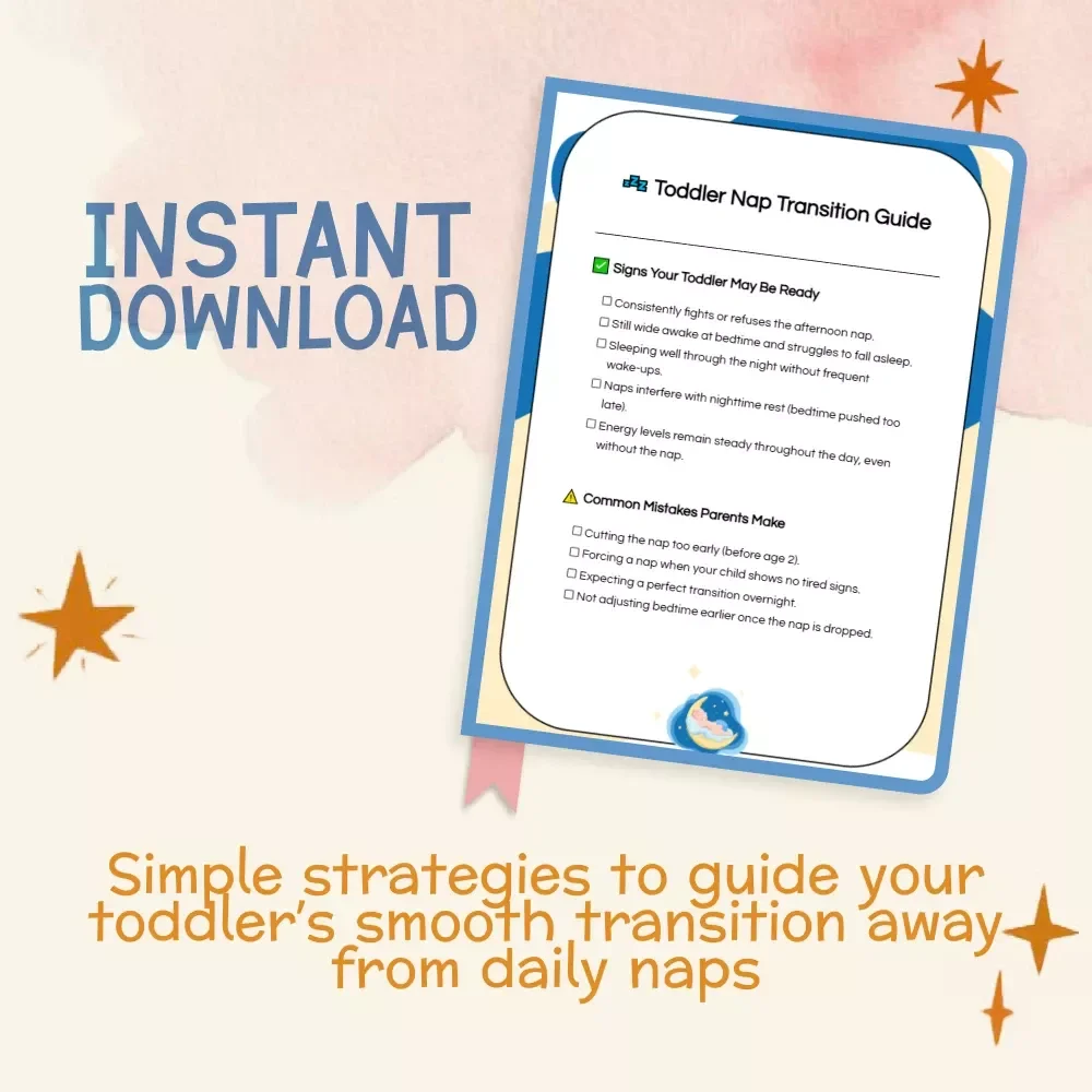 Toddler Nap Transition Guide – Printable Parenting Checklist for When Should Toddler Drop Afternoon Nap