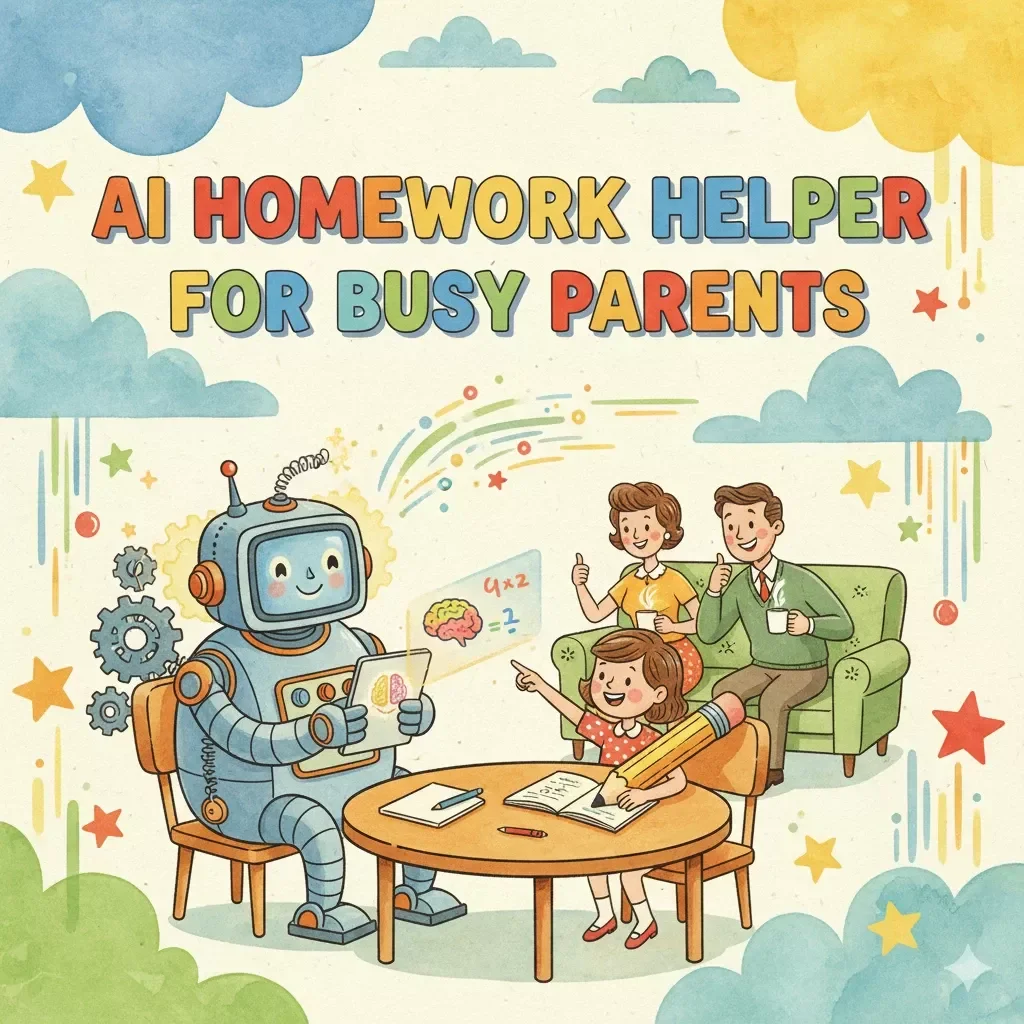 AI Homework Helper for Busy Parents | Printable Checklist | Digital Download | “Can I Use AI When My Kid’s Homework Is Too Hard?” Guide for Smarter Family Study Time
