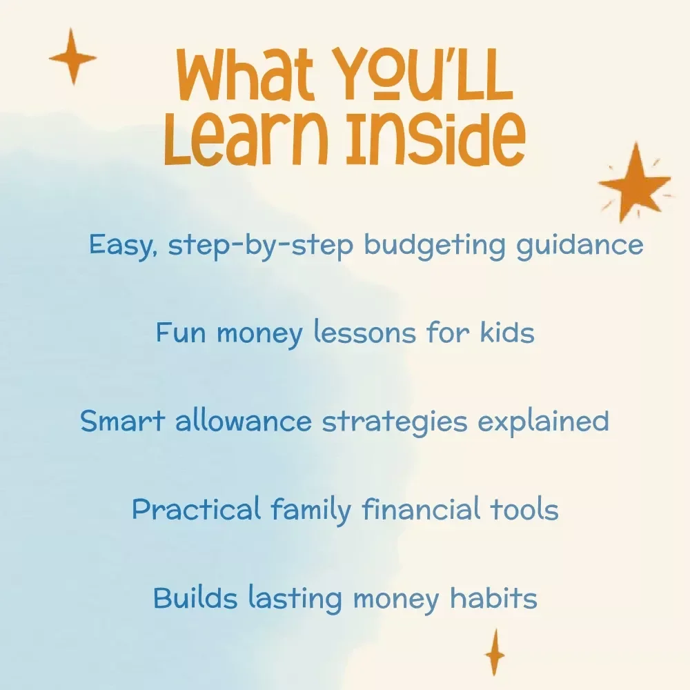 Family Budgeting Made Simple with Kids | Printable Digital Download eBook | Teaching Kids About Money, Allowance, Saving & Budgeting Guide for Parents