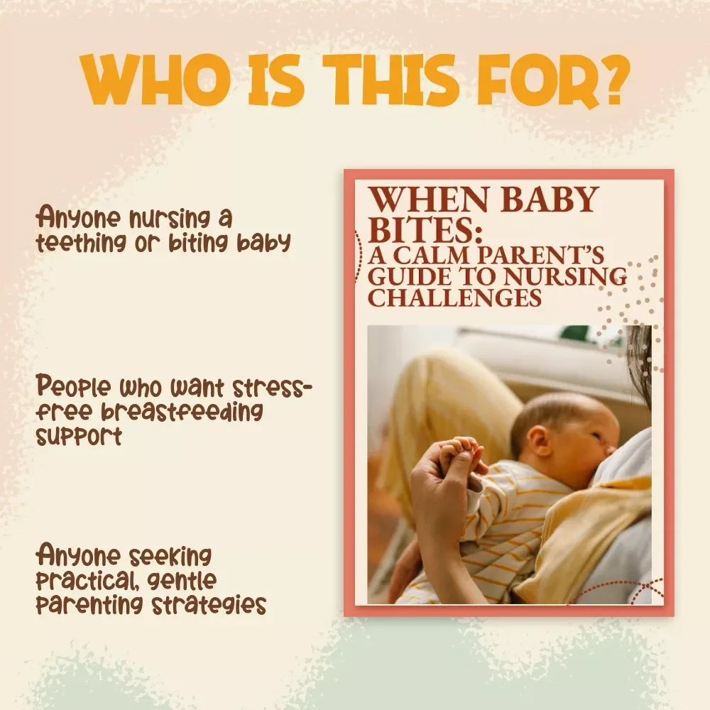 When Baby Bites: A Calm Parent’s Guide to Nursing Challenges | Digital Download | Breastfeeding Support eBook, Teething Help, Nursing Checklist for Moms
