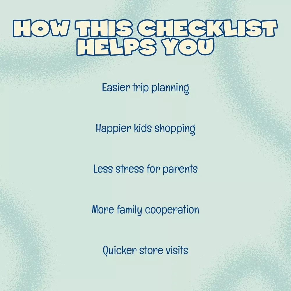 Stress-Free Grocery Shopping with Kids Checklist | Digital Parenting Guide | How to Manage Kids During Grocery Shopping