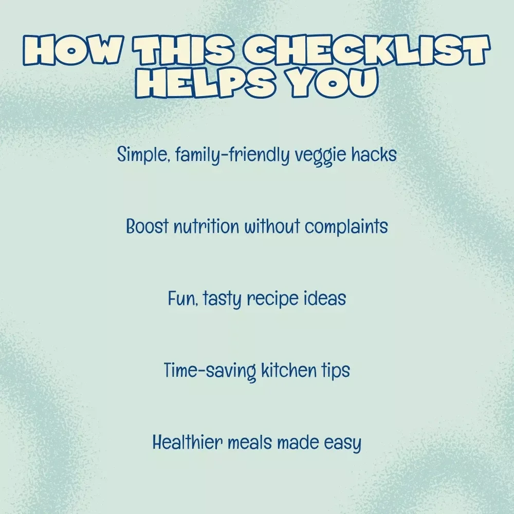 Veggie Ninja Checklist: Sneak Greens Into Every Meal Without a Fuss | Digital Download Printable Guide | Best Way to Sneak Veggies Into Meals for Kids & Families