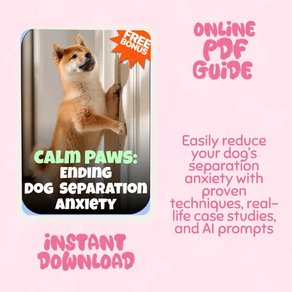 Calm Paws: Ending Dog Separation Anxiety - Ultimate Guide to Calming Your Dog's Anxiety with Proven Techniques, Case Studies & AI Prompts