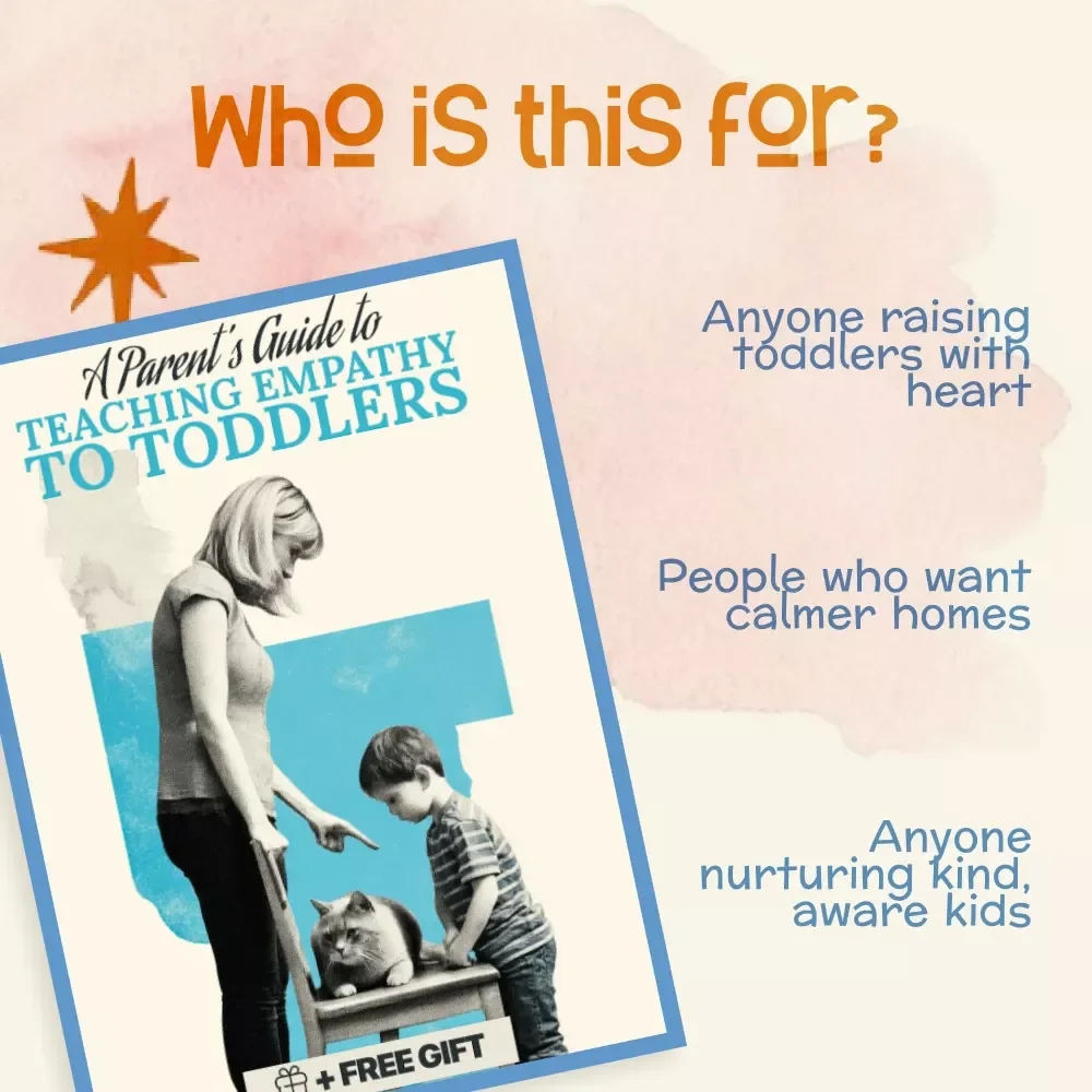 A Parent’s Guide to Teaching Empathy to Toddlers | How to Teach Empathy to Toddlers | Printable Digital eBook for Parents | Gentle Parenting Resource