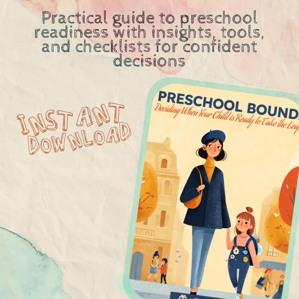 Is Your Child Ready for Preschool? | Preschool Readiness Guide | Digital Download eBook & Checklist for Parents