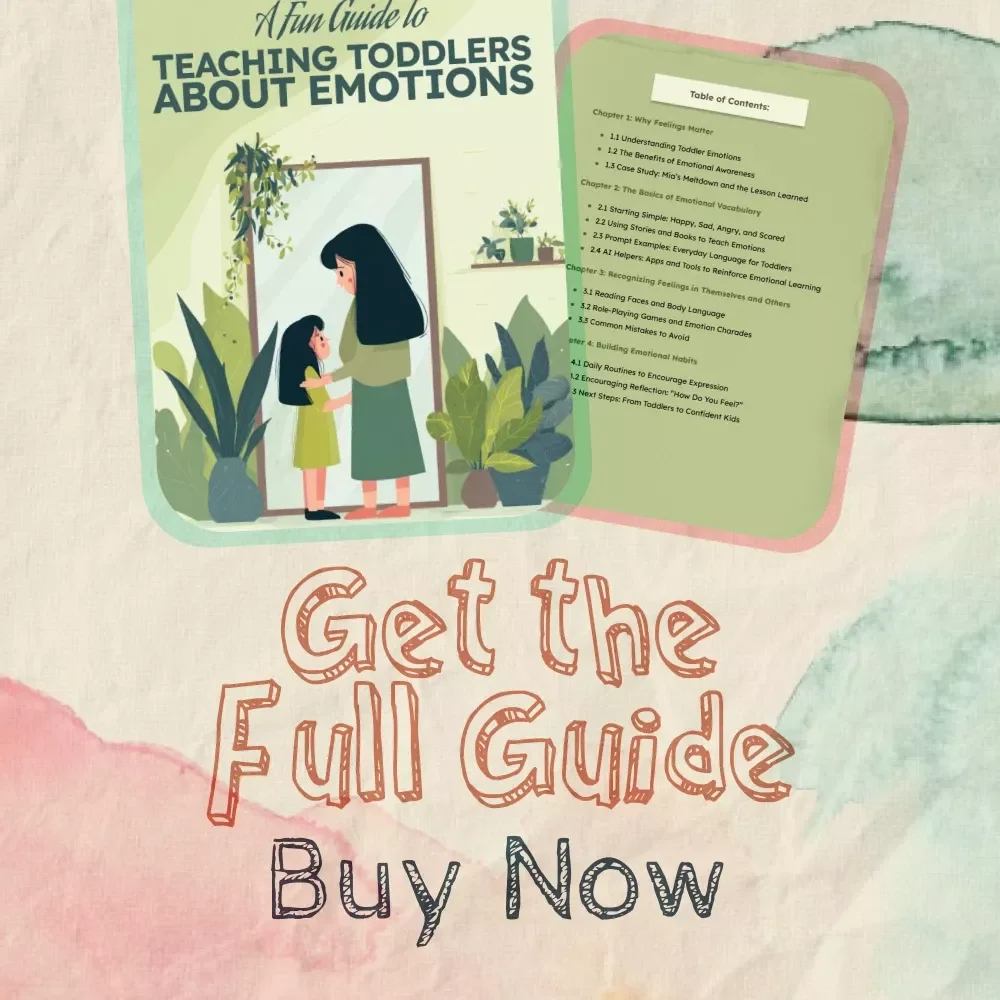 A Fun Guide to Teaching Toddlers About Emotions | How to Teach Toddlers to Identify Feelings | Digital Download Parenting Guide