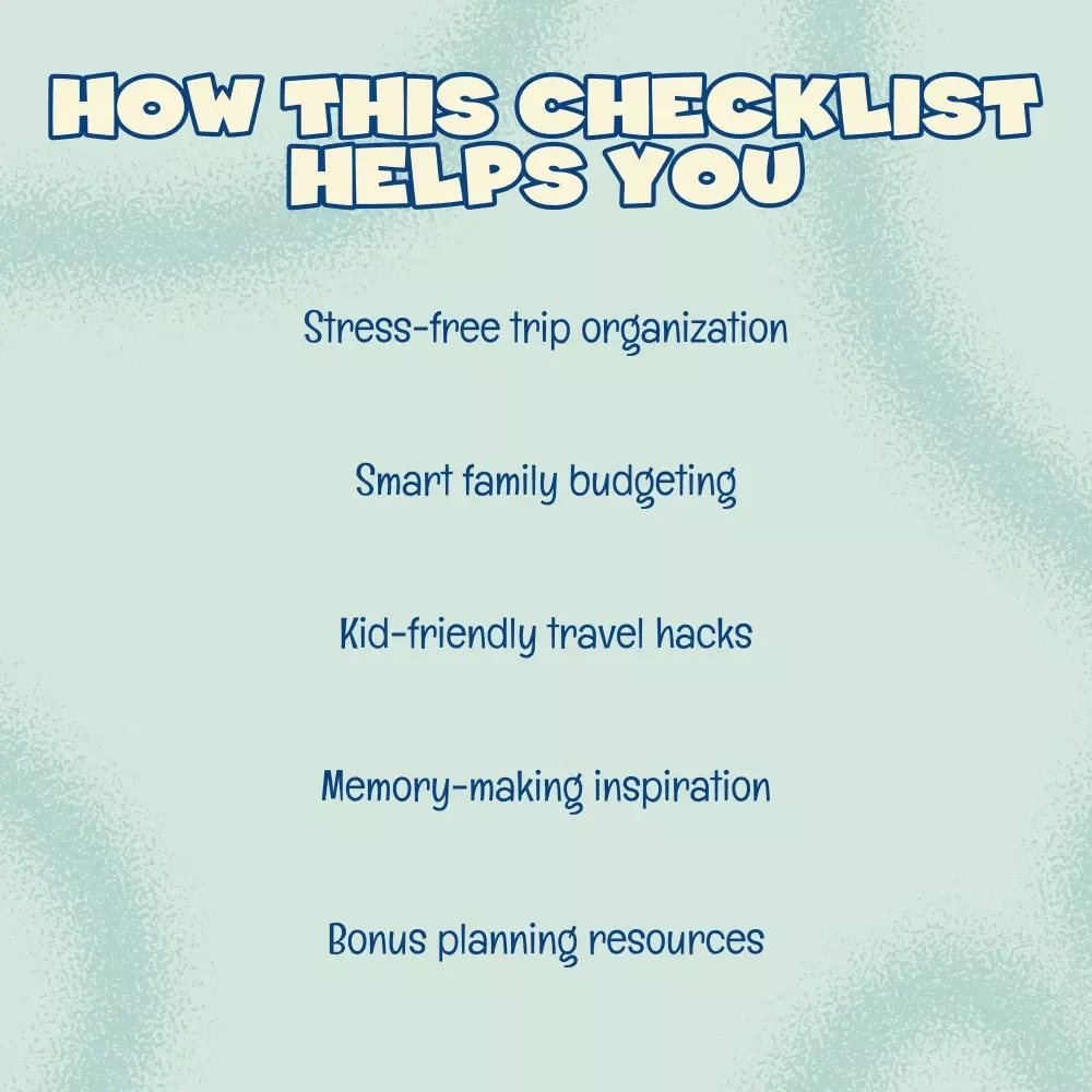 The Ultimate Family Holiday Planning Checklist | Best Way to Plan Family Holiday with Kids | Digital Download Travel Guide & Printable Planner for Families