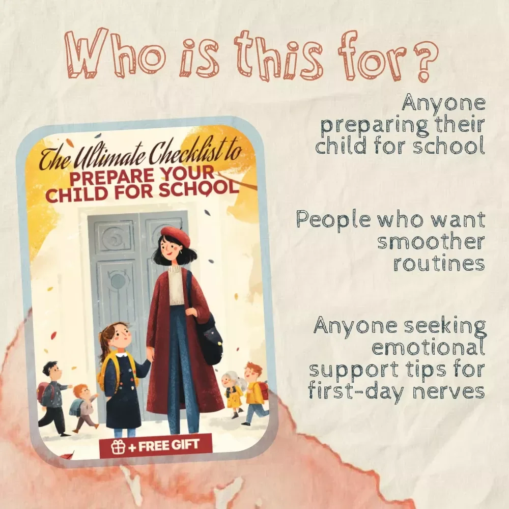 The Ultimate Checklist to Prepare Your Child for School | Back to School Digital Download Guide, Printable eBook for Parents, First Day of School Preparation