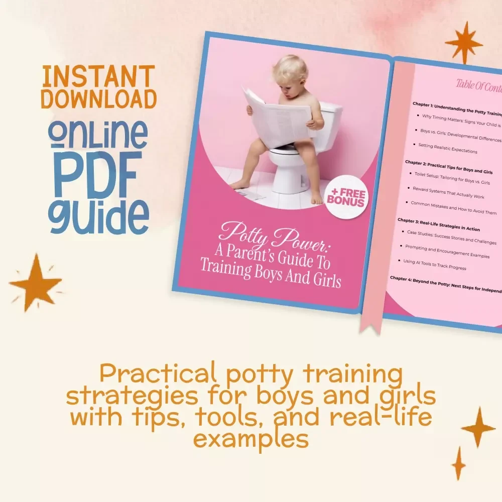 Potty Power: A Parent’s Guide to Training Boys and Girls | Digital Download Guide with Practical Tips for Potty Training Boys vs Girls