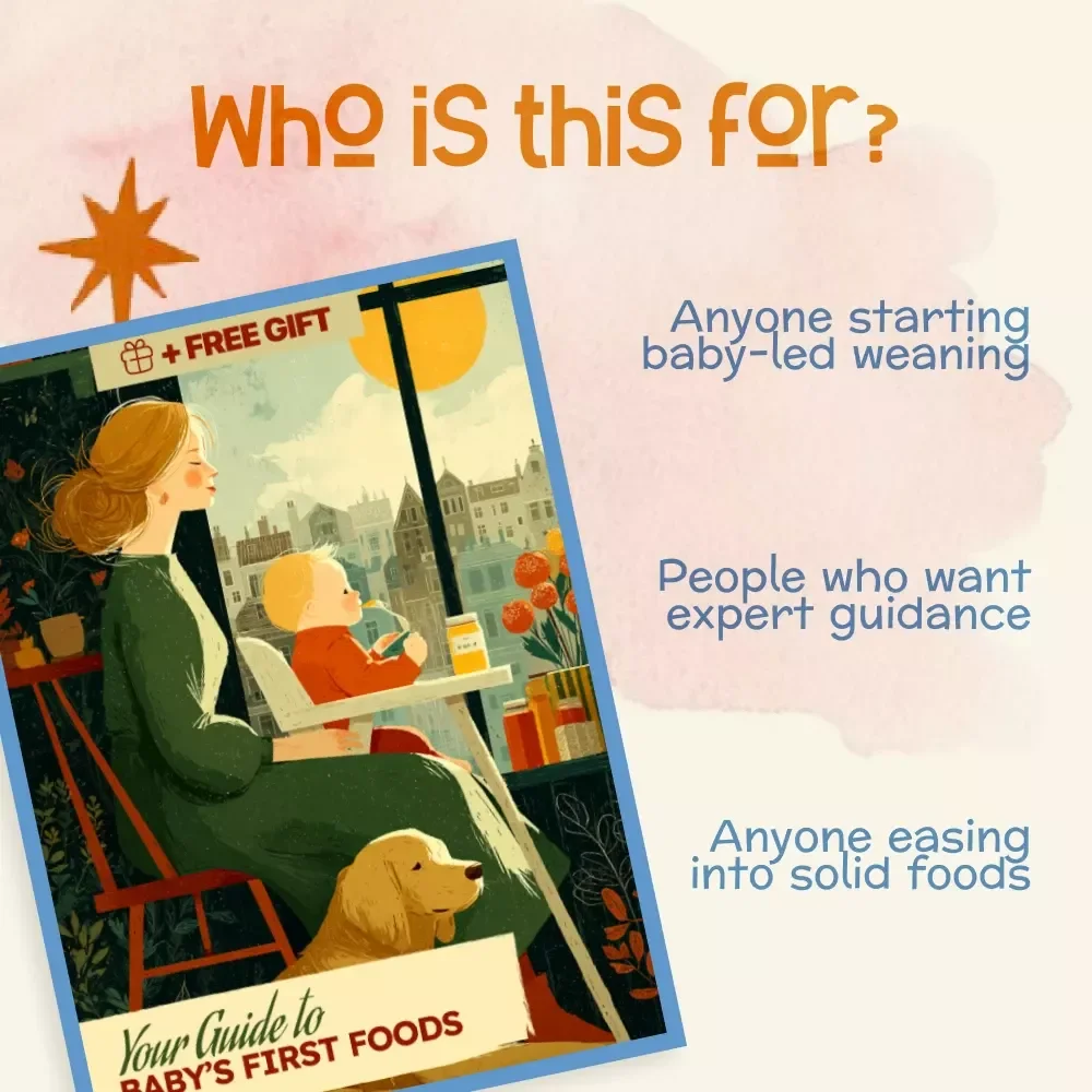 Your Guide to Baby’s First Foods | Printable eBook | Best First Foods for Baby | Solid Food Introduction Guide | Baby-Led Weaning Resource